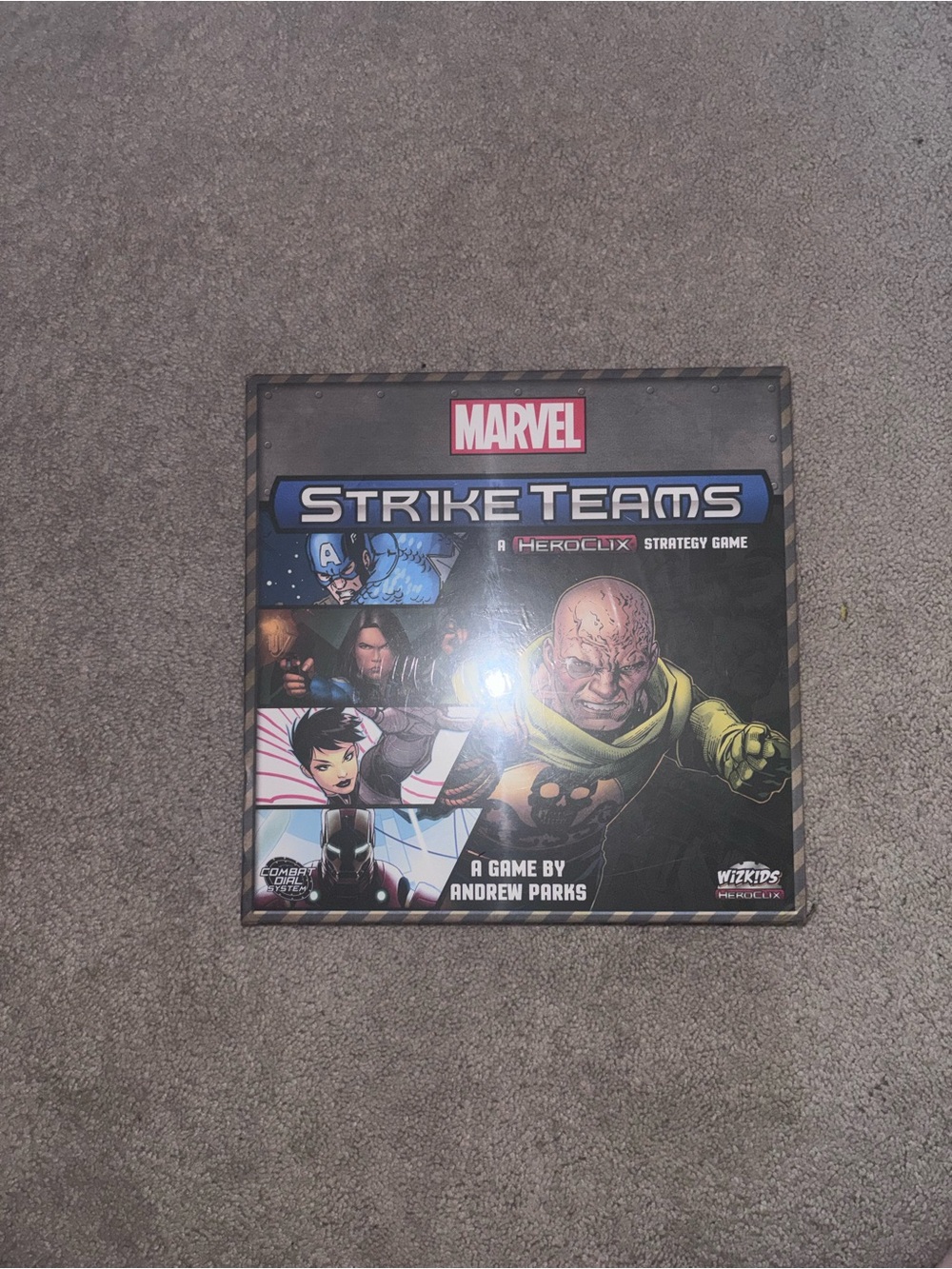 Marvel Strike Teams Strategy Game - Black, Blue, Yellow Artwork